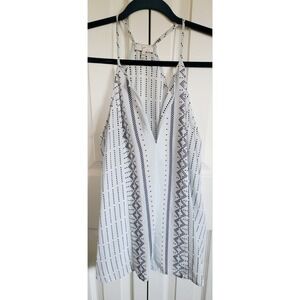 Joie XXS Silk Sleeveless Top  Size XXS Floral Halter Style Blue‎ Pink Diamond